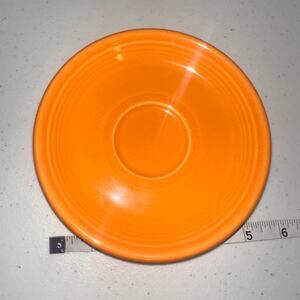 Fiestaware Tangerine 5 7/8" Coffee Cup Saucer Plate Retired Color